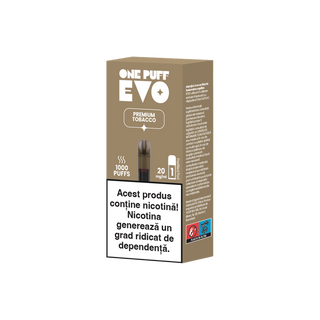 Capsulă One Puff Evo Premium Tobacco 1000 puffs      