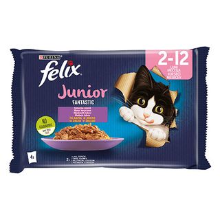 Felix Pouch коте грил сьомга/писия4х85г / 00107281