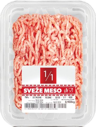 SVEŽE MESO MEŠANO USITNJENO GRANIČAR MAP 400G