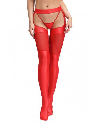 Collant string wetlook Paris Hollywood, Rosu, S-L