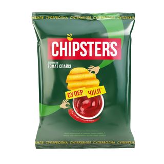 FLINT CHIPSTER`S Chipsuri ondulați cu tomate picante 100g