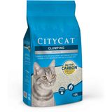 CITYCAT Clumping Active Carbon, Nisip pentru pisici, fără aromă, 10L/8,5 Kg (COD PCITCLUN010L31)