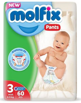 MOLFIX Scutece-chiloței Nr3 Maxi 6-11kg 60buc