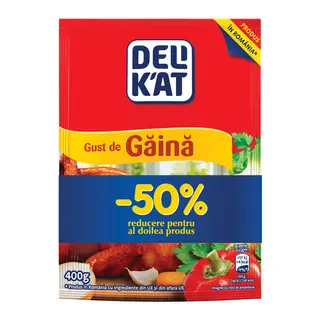 Baza pentru mancare cu gust de gaina Delikat 1+(1-50%), 400 g