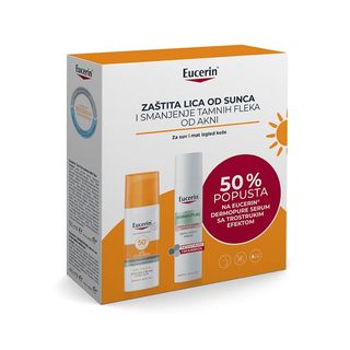 EUCERIN SET SUN OIL F50 50ML+DERMOPURE SERUM 40ML -39574