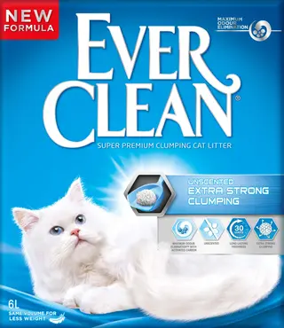 EVER CLEAN Extra Strong Clumping Nisip pentru pisici 6 L