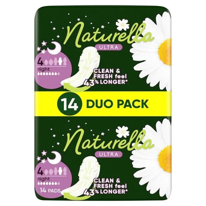 Naturella Ultra Camomile Night Нощни дамски превръзки 14 БР