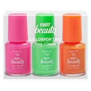 GOLDEN ROSE miss beauty lak trio nail colors | 8691190441944