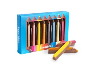 Creioane colorate din ciocolata cu lapte - 72g