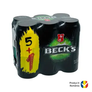 Beck'S Bere Pachet Doza 0.5L (5+1)