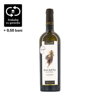 Bacanta Chardonnay Vin Alb Sec Doc Cotesti St. 0.75L