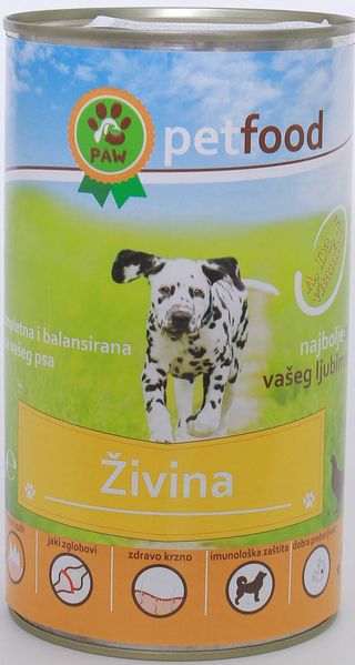 HRANA ZA PSE PAW ŽIVINA 1240G