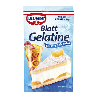 Gelatina foi Dr. Oetker 10 g