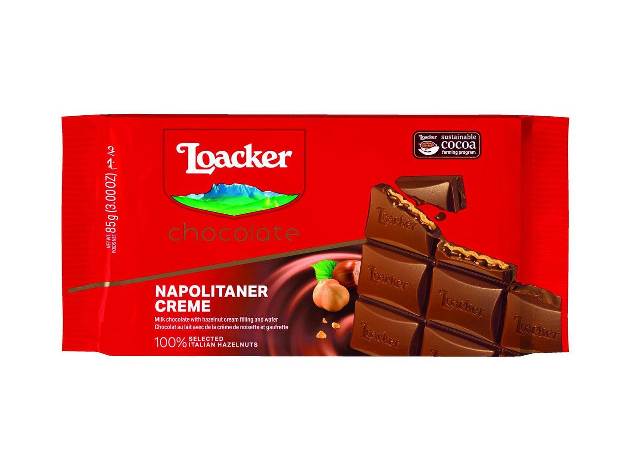 LOACKER Шоколад Neapolitaner 85 ГР