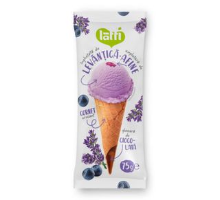 LATTI Înghețată levanțică și afine, cornet 75g