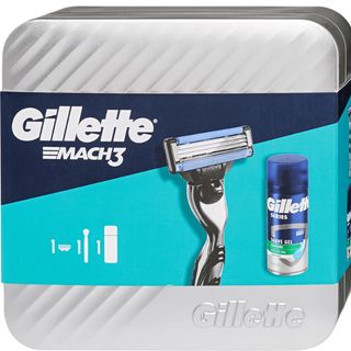 GILLETTE set mach 3 aparat + patron + gel za brijanje 75 ml | 8700216077132