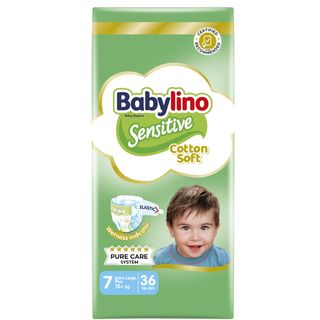 BABYLINO pelene sensitive 36 KOM extra large plus 15+ kg 7 | 5201263826405