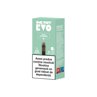 Capsulă One Puff Evo Cool Spearmint 1000 puffs      