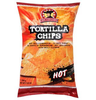 DON FERNANDO Tortilla chipsuri chili  200g