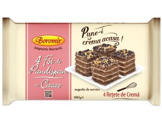 Boromir Foi de pandispan cu cacao 380 g
