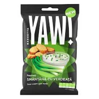 YAW! Pesmeti Baguette Smantana, Verdeata Punga 50g