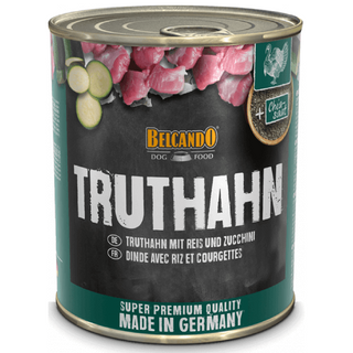 Hrana umeda pentru caini Belcando Curcan orez si dovlecei 800g