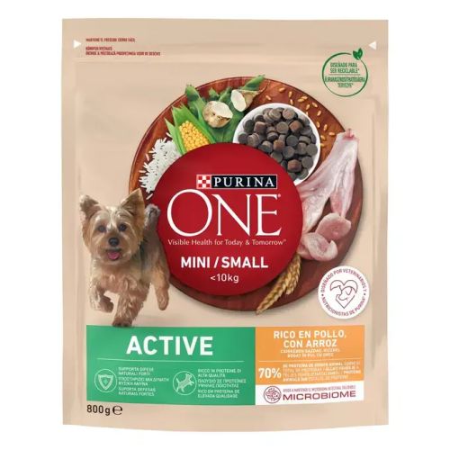 Purina One Суха храна за кучета Active Пиле и ориз