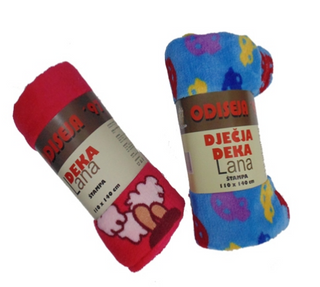 Dječije ćebe Lana 110x140cm štampa sort OD10732