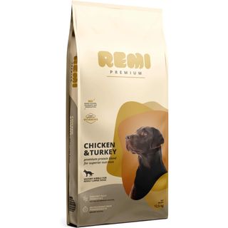 Hrana uscata pentru caini Remi Premium Dog Large Pui si Curcan 12.5kg