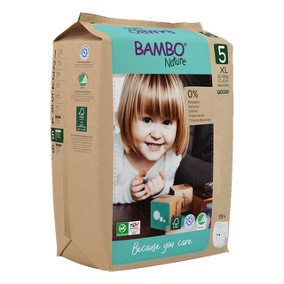 BAMBO NATURE nature pelene gaćice 5 12-18 kg pak papir 19 KOM | 5713571001660