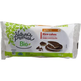 Nature's Promise Bio, Galete orez cu ciocolata neagra 100g (ID 16772)