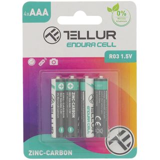 Tellur, Baterie Endura Cell, zinc-carbon, AAA R03, 1.5V, 4 buc/set (ID 67362)