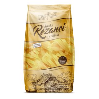 Široki rezanci s jajima 500 g - Mlin Pukanić