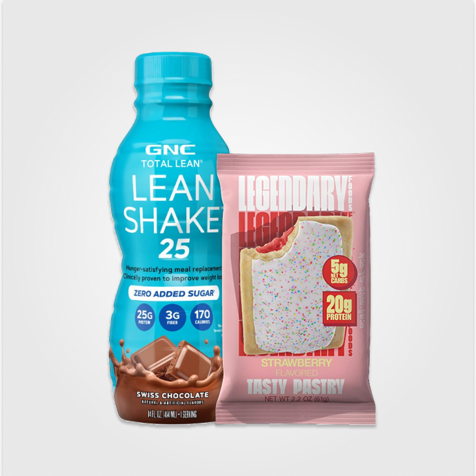 Batoane si bauturi gata preparate.