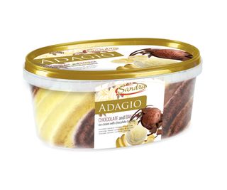 SANDRA Înghețată ADAGIO de banană și ciocolată 550g/1000ml