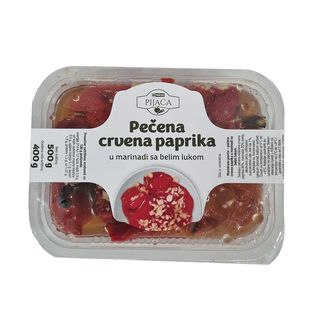Crvena pečena paprika sa belim lukom 500g