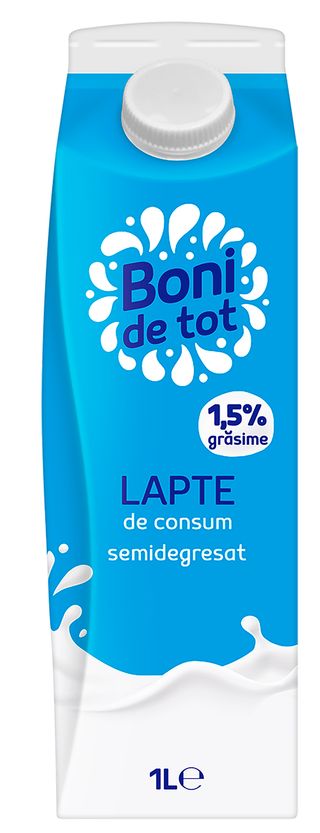 Boni de Tot lapte UHT 1,5% 1 l