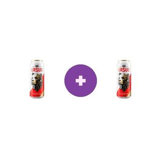 2 X Ursus Premium Bere Blonda Doza 0.5 L