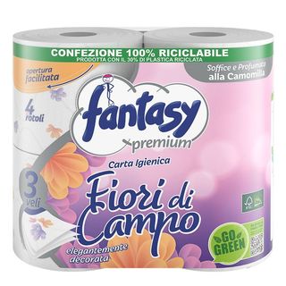 FANTASY toalet papir fiori di campo 4 KOM | 8007091006890