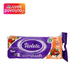Violeta toalet papir breskva 3-slojni, 10/1