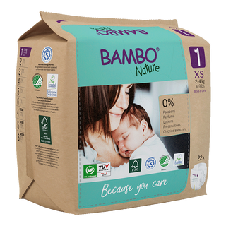 BAMBO NATURE nature pelene eko 1 2-4kg pak papir 22 KOM | 5703538464980