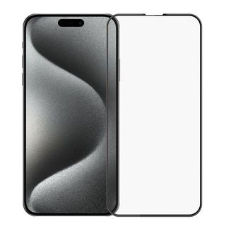 FOLIE PROTECTIE ECRAN STICLA 2.5D FULL COVER CELLARA PENTRU IPHONE 15 PRO - NEGRU,WS73866
