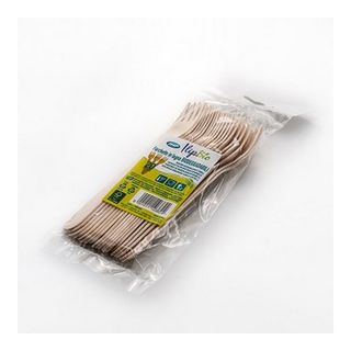 Set furculite de unica folosinta, 20 bucati, 16 cm, lemn