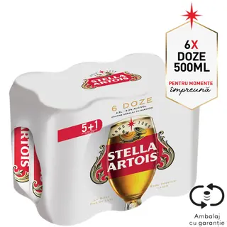 Stella Artois, Bere blonda 5+1 x 0.5L (ID 58885)