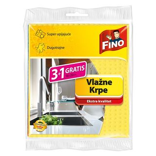 Krpe vlažne Fino 18x20cm 3+1 gratis