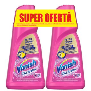 Gel fara clor pentru eliminarea petelor Vanish Oxi Action, 1 + 1 l
