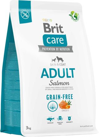 BRIT CARE Grain-free Adult, cu Somon şi Cartofi 3 kg
