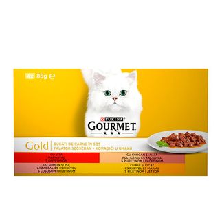 GG храна за коте хапки в сос 4х85 гр \ 03400931