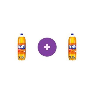 2 X Fanta Bautura Carbogazoasa Fanta Portocale 2.5L
