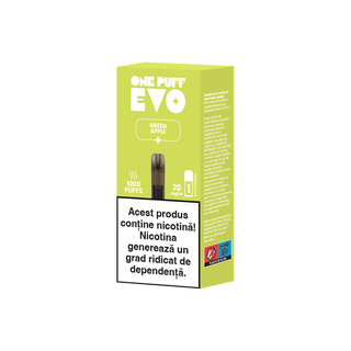 Capsulă One Puff Evo Green Apple 1000 puffs      